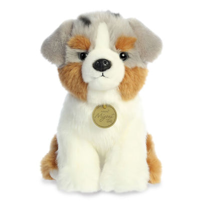 Picture of Aurora® Adorable Miyoni® Aussie Pup Stuffed Animal - Lifelike Detail - Cherished Companionship - Multicolor 9 Inches