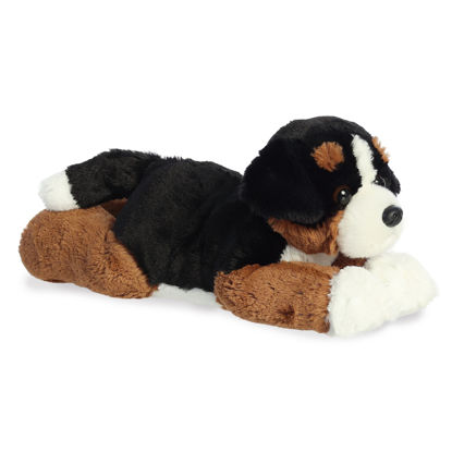 Picture of Aurora® Adorable Flopsie™ Bernie Mountain Dog™ Stuffed Animal - Playful Ease - Timeless Companions - White 12 Inches