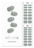 Picture of ohora Semi Cured Gel Nail Strips (N Cream Fog) - Works with Any Nail Lamps, Salon-Quality, Long Lasting, Easy to Apply & Remove - Includes 2 Prep Pads, Nail File & Wooden Stick - Green