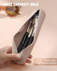 Picture of FERYES Large Travel Makeup Brush Holder with 4Pcs Makeup Brushes