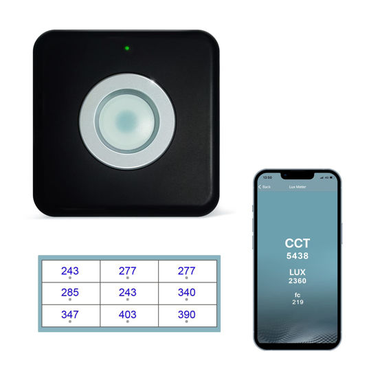 GetUSCart VBR300 Light Meter CCT Meter Color Temperature Meter LUX Datas Collected