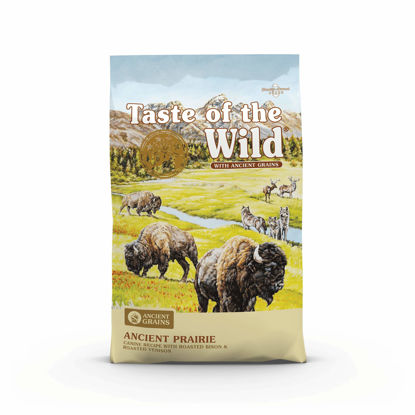 Picture of Taste of the Wild with Ancient Grains, Ancient Prairie Canine Recipe with Roasted Bison and Venison Dry Dog Food, Made with High Protein from Real Meat and Guaranteed Nutrients and Probiotics 5lb