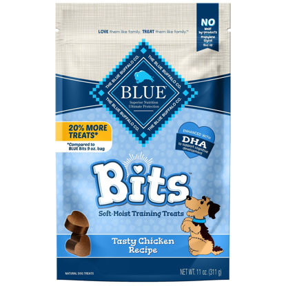 Picture of Blue Buffalo BLUE Bits Natural Soft-Moist Training Dog Treats, Chicken Recipe 11-oz Bag