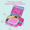 Picture of Bentgo® Kids Lunch Bag - Durable, Double Insulated, Water-Resistant Fabric, Interior & Exterior Zippered Pockets, Water Bottle Holder - Ideal for Children 3+ (Rainbow)