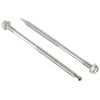 Picture of #14 x 5" Hex Washer Head Self Drilling Screws, Self Tapping Sheet Metal Tek Screws, 410 Stainless Steel, Partially Threaded, 20 PCS