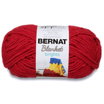Picture of Bernat Blanket Brights Yarn (300g/10.5 oz) Race Car Red