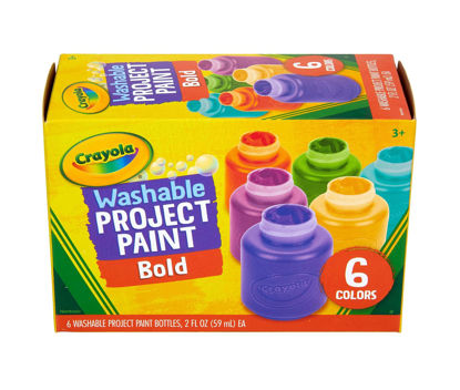 Picture of Crayola Washable Kids Paint, Assorted Bold Colors, Painting Supplies, 6 Count