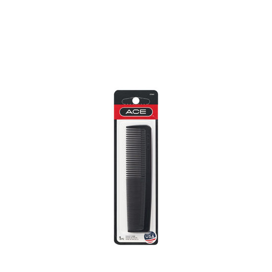 Picture of ACE Hair Comb, 5-Inch Fine Tooth Pocket Comb, Black
