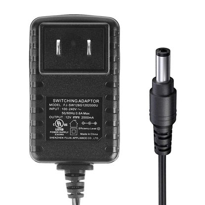 Picture of Security-01 [UL Listed FCC] DC 12V 2A Power Supply Adapter 5.5mm x 2.1mm,for DC 12V CCTV Camera LED Strip Light,1.5m Cord