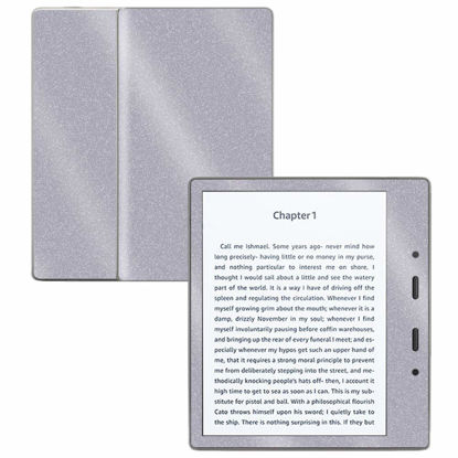 Picture of MIGHTY SKINS MightySkins Glossy Glitter Skin for Amazon Kindle Oasis 7" (9th Gen) - Gray | Protective, Durable High-Gloss Glitter Finish | Easy to Apply, Remove, and Change Styles | Made in The USA