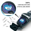 Picture of 3 Pack Compatible with DYMO LetraTag Refills 12mm x 4m 1/2" x 13' LT Plastic Label Tape Replacement for DYMO LT-100H LT-100T LT-110T QX50 XR XM 2000, Black on White/Black on Clear/White on Black