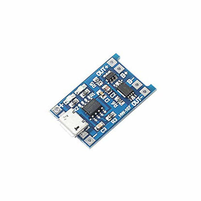 Picture of DEVMO 2pcs TP4056 Charging Module 5V Micro USB 1A 18650 Lithium Charging Board with Protection Charger Module with Dual Protection Function