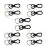 Picture of Foto&Tech Small Quick Release Adapter Clip for Camera with Round Lugs for Camera Strap, 33lb Breaking Force (5 Set, Black)