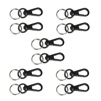 Picture of Foto&Tech Small Quick Release Adapter Clip for Camera with Round Lugs for Camera Strap, 33lb Breaking Force (5 Set, Black)
