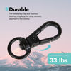 Picture of Foto&Tech Small Quick Release Adapter Clip for Camera with Round Lugs for Camera Strap, 33lb Breaking Force (5 Set, Black)