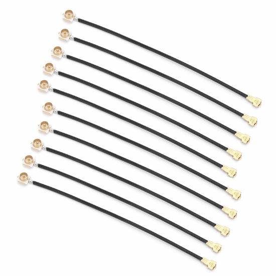 Picture of 753 10Pcs IPEX4 MH4 Gen4 UFL Female to IPEX1 Cable, IPEX-4 IPEX MHF4 Gen4 UFL Female to IPEX-1 Connector for AX200/9260 8265