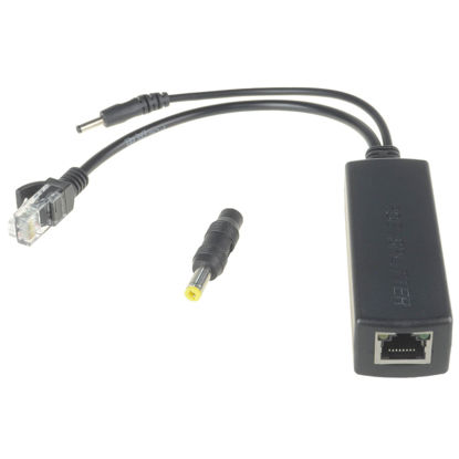 Picture of DSLRKIT Active PoE Splitter Power Over Ethernet 48V to 5V 2.4A Compliant IEEE802.3af
