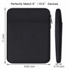 Picture of 10 Inch Waterproof Tablet Sleeve Case for iPad Pro 11 10.5 10.2 9.7 Inch/Samsung Galaxy Tab 10.1, Tab A8 S5e S6 10.5/Lenovo Tab P11 Plus 10 M10 P10 10.1, Fits All Android Tablet 9-10.5" Sleeve Bag
