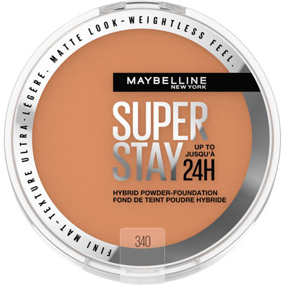 Picture of Maybelline New York Super Stay Up to 24HR Hybrid Powder-Foundation, Medium-to-Full Coverage Makeup, Matte Finish, 340, 1 Count