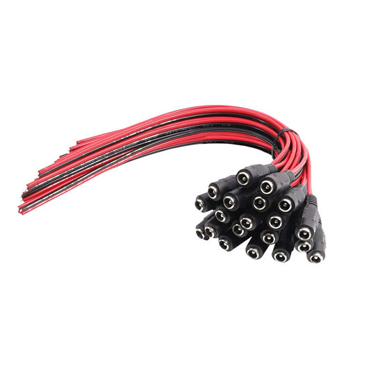 Cavo Alimentazione DC 5.5x2.1mm - Connettore Pannello 12V 5A Per Telecamere Sicurezza CCTV - Foto 5