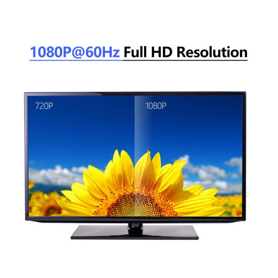 GetUSCart fairikabe VGA to HDMI Adapter with Audio, (PC VGA Output Source to TV/Monitor with