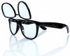 Picture of Premium Clear Glasses with Diffraction Flip Lenses - Ideal for Festivals, Lights, Raves, Etc. (Black)
