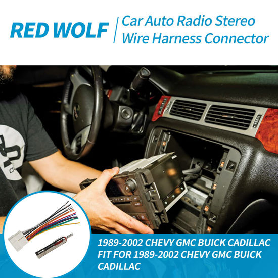 GetUSCart RED WOLF Stereo Wiring Harness Replacement for 19882002 GM Chevrolet GMC Buick