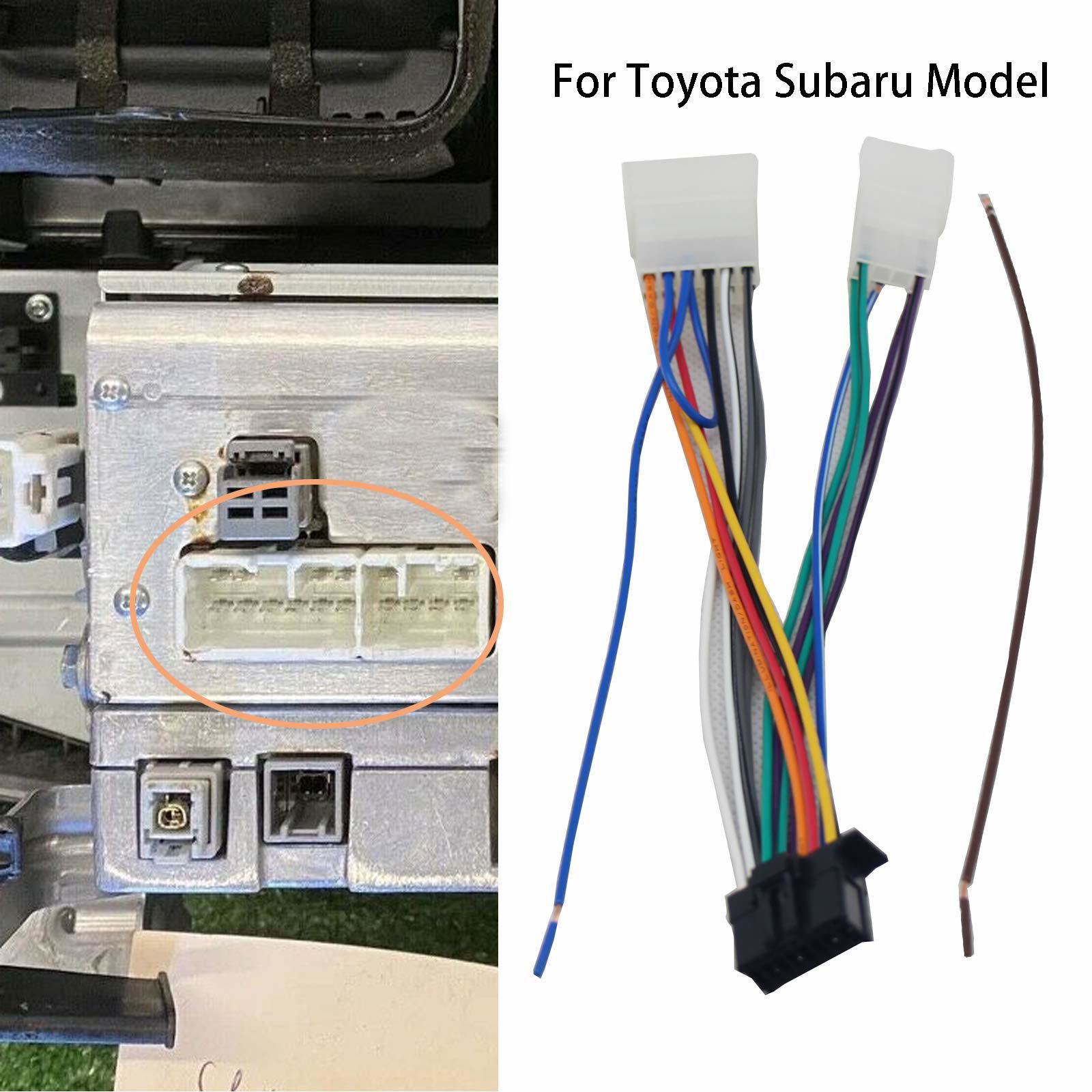 GetUSCart RED WOLF Radio Wiring Harness for Pioneer Head Unit Fit for