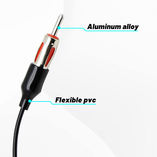 GetUSCart RED WOLF Car Radio Antenna Adapter Replacement for Jeep Wrangler JK JKU 20072023