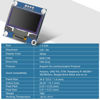 Picture of MakerFocus 2pcs OLED Display Module I2C 128X64 1.3 Inch Display Module SSD1106 White with Pins for Ar duino UNO R3 STM