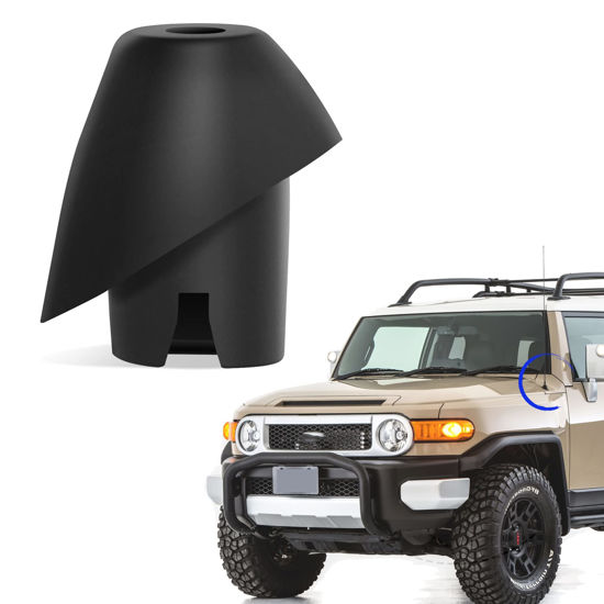 Anina Antenna Base for Toyota FJ Cruiser 2007 2017 Antenna Mount Car Radio Antenna Ornament 8639235032 8639235031 Rubber Antenna Grommet Topper