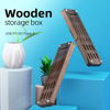 Picture of FEIFANZHE Wooden Memory TF SD Card Case Box and USB Drive Stand / SD Card Holder Desk,Micro SD Card Case,Memory Card Case, Mobile Card Taking Needle Carrying Case-01M