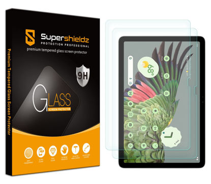 Picture of Supershieldz (2 Pack) Designed for Google Pixel Tablet (11 inch) Screen Protector, (Tempered Glass) Anti Scratch, Bubble Free