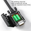 Picture of JUXINICE 2PCS DB9 Male adapters,Gold Plated 9 PIN RS232 RS485 Breakout Connector to Wiring Terminal,No Soldering Needed DB9 Serial connectors with Bolts Nuts Tail Pipes and Screwdriver, Easy to use