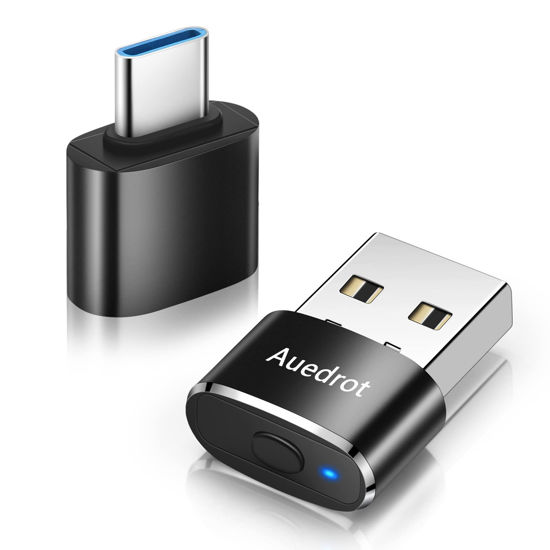 Picture of Mouse Jiggler Undetectable Metal USB Mouse Mover with Switch Button, Automatic Mini Mouse Shaker with 2 Jiggle Modes, Driver-Free, Plug & Play, Keep Computer/Laptop Awake, with USB-C Adapter, Black