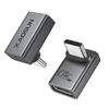 Picture of 240W 90 Degree Right Angle USB C Adapter, XAOSUN 90 Degree USB-C Male to USB-C Female Adapter 2 Pack, USB4 90 Degree Type C 240W Connecter for ROG Ally, Steam Deck, Switch, Dock, Mac, Tablet and Phone