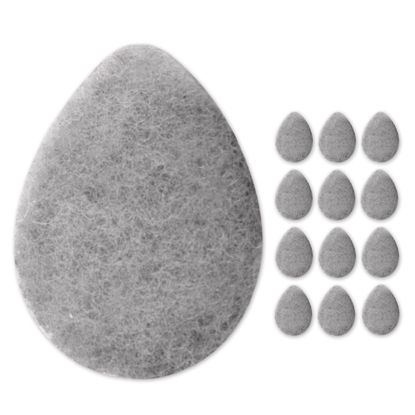 Picture of KOL Face Scrubber, Charcoal Infused Exfoliating Facial Cleansing Pads, Reusable Exfoliator Face Sponge for Daily Face Cleaning and Makeup Removal, 12 Count