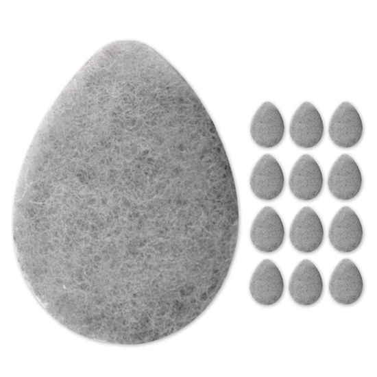 Picture of KOL Face Scrubber, Charcoal Infused Exfoliating Facial Cleansing Pads, Reusable Exfoliator Face Sponge for Daily Face Cleaning and Makeup Removal, 12 Count