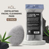 Picture of KOL Face Scrubber, Charcoal Infused Exfoliating Facial Cleansing Pads, Reusable Exfoliator Face Sponge for Daily Face Cleaning and Makeup Removal, 12 Count