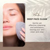 Picture of KOL Face Scrubber, Charcoal Infused Exfoliating Facial Cleansing Pads, Reusable Exfoliator Face Sponge for Daily Face Cleaning and Makeup Removal, 12 Count