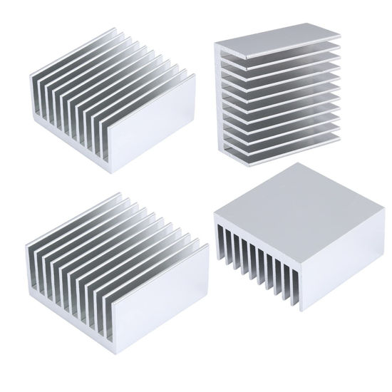 GetUSCart 4PCS Heat Sink Kit 40mmx40mmx20mm Aluminium Heatsink Cooler for Cooling VRM GPU