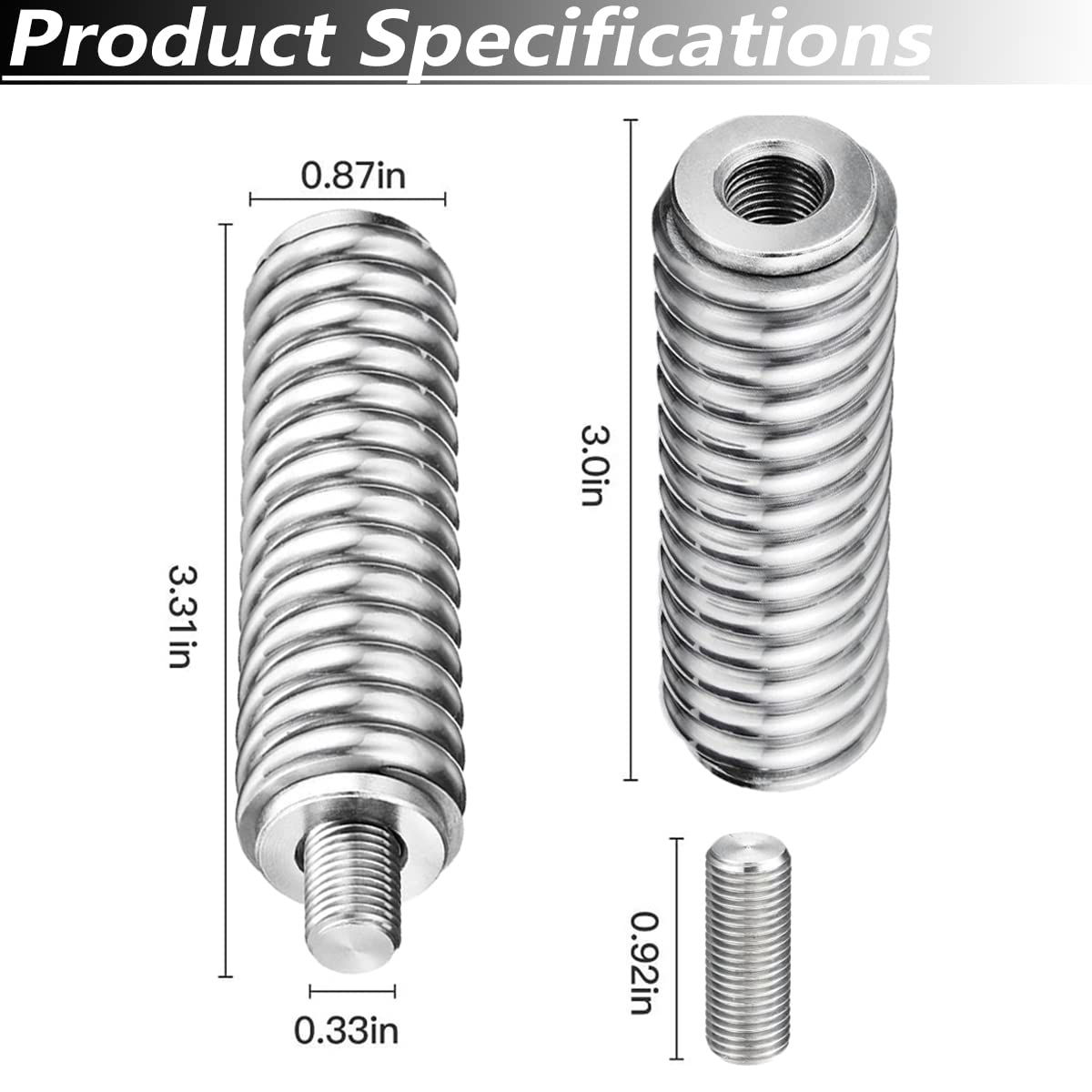 1 PCS SS-3H CB Antenna Spring Mount Silver Stainless Steel For Vehicle Cb Radio Antenna Mount Up To 60inch Long And 3 8inch 24 Threads I.165496834
