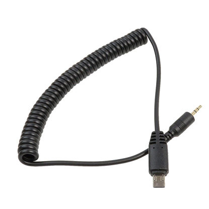 Picture of Foto&Tech 2.5mm-VPR1 Remote Control Shutter Release Cable Compatible with Miops Trigger, Sony A1 A7S III A7R IV V A7 III A99 II A7 II A7 A7R A7S A6600 A6500 A6300 A6000, NEX-3NL RX10 (13-in Coiled)