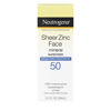 Picture of Neutrogena Sheer Zinc Oxide Dry-Touch Face Sunscreen with Broad Spectrum SPF 50, Oil-Free, Non-Comedogenic & Non-Greasy Mineral Sunscreen, 2 fl. oz