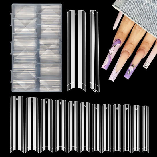 500pcs/12 Sizes Medium Oval Press on Nail Soft Gel Tip Full Cover Fals –  LeStar Co.