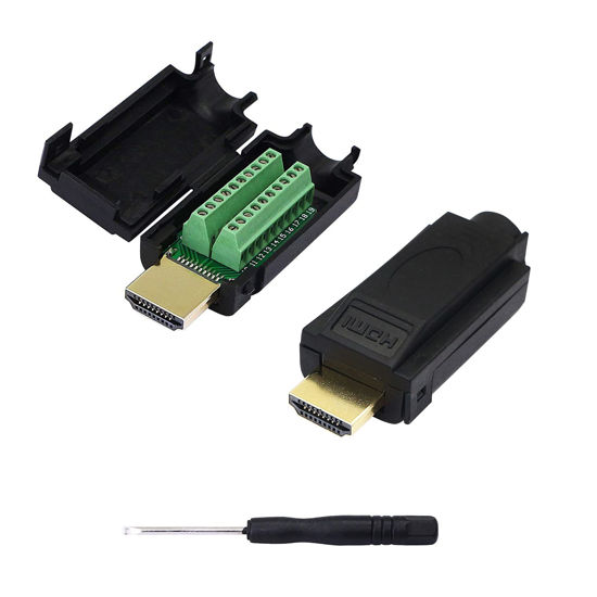 GetUSCart SinLoon 2 Pack HDMI Solderless Adapter Gold Plated HDMI