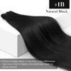 Picture of [New] Sunny Sew in Hair Extensions Natural Black Weft Hair Extensions Human Hair Natural Black Silky Straight Weave Bundles Natural Extensions Brazilian Real Human Hair 24inch 100g