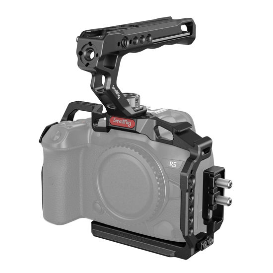 Picture of SmallRig R5/R6/R5 C Cage Kit for Canon R5/R6/R5 C, Camera Handheld Kit with Top Handle and Cable Clamp - 3830
