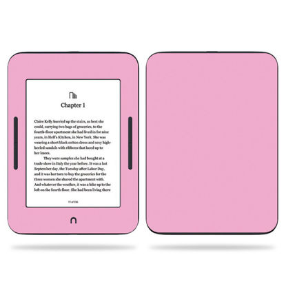 Picture of MightySkins Skin Compatible with Barnes & Noble Nook GlowLight 3 (2017) - Solid Pink | Protective, Durable, and Unique Vinyl Decal wrap Cover | Easy to Apply, Remove | Made in The USA