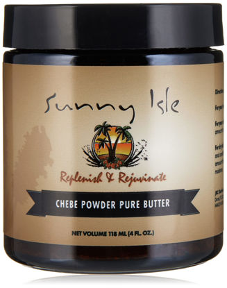 Picture of Sunny Isle Jamaican Black Castor Oil Pure Butter with African Chebe Powder 4oz | for Longer, Stronger Hair | Hair & Skin Moisturizer for All Types